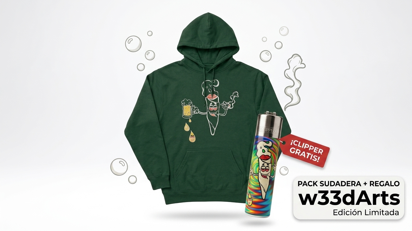 pack sudadera w33darts Pack Sudadera + Clipper de Regalo - Imagen 1